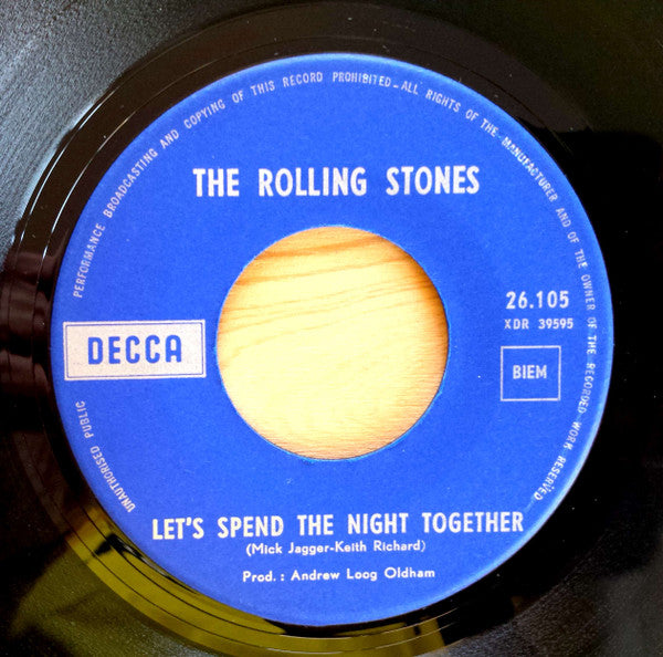The Rolling Stones : Let's Spend The Night Together / Ruby Tuesday (7", Single)