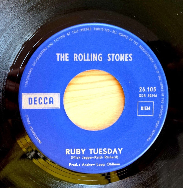 The Rolling Stones : Let's Spend The Night Together / Ruby Tuesday (7", Single)