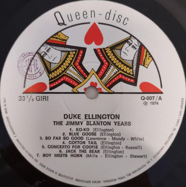 Duke Ellington : The Jimmy Blanton Years (LP, Comp)
