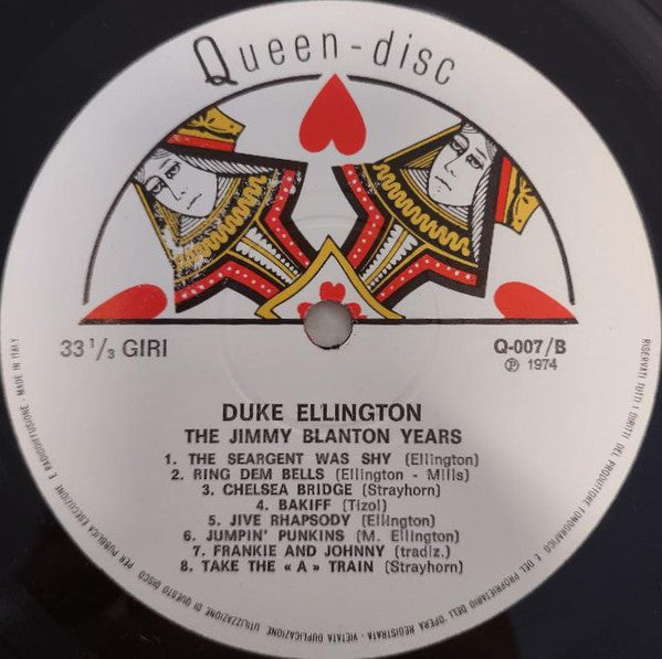 Duke Ellington : The Jimmy Blanton Years (LP, Comp)