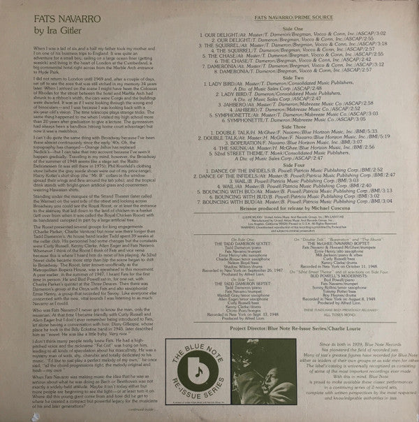 Fats Navarro : Prime Source (2xLP, Comp, Mono)