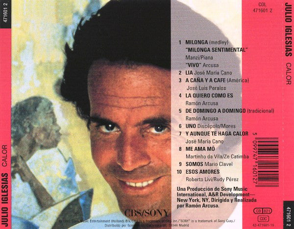 Julio Iglesias : Calor (CD, Album)