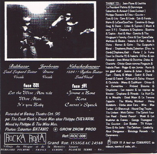 The Wise Men (2) : One, Two, Three, Four!!?! (7", EP)