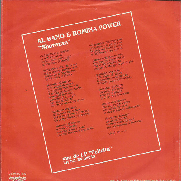 Al Bano & Romina Power : Sharazan  (7", Single)