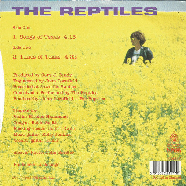 The Reptiles : Songs Of Texas... (7")