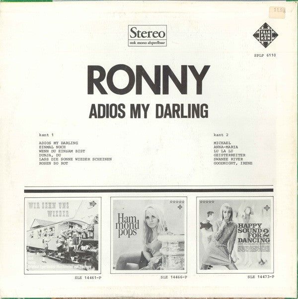 Ronny (4) : Adios My Darling (LP, Album)
