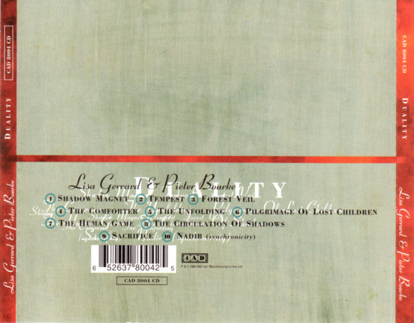 Lisa Gerrard & Pieter Bourke : Duality (CD, Album + CD, Single, Promo + Ltd)