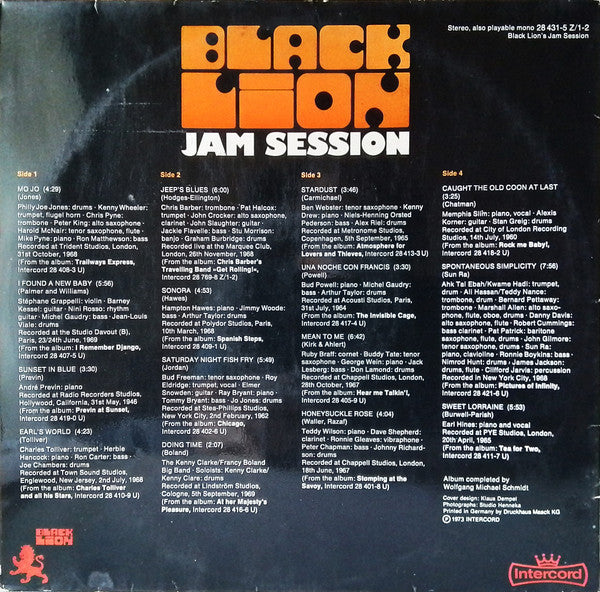 Various : Black Lion's Jam Session (2xLP, Comp)