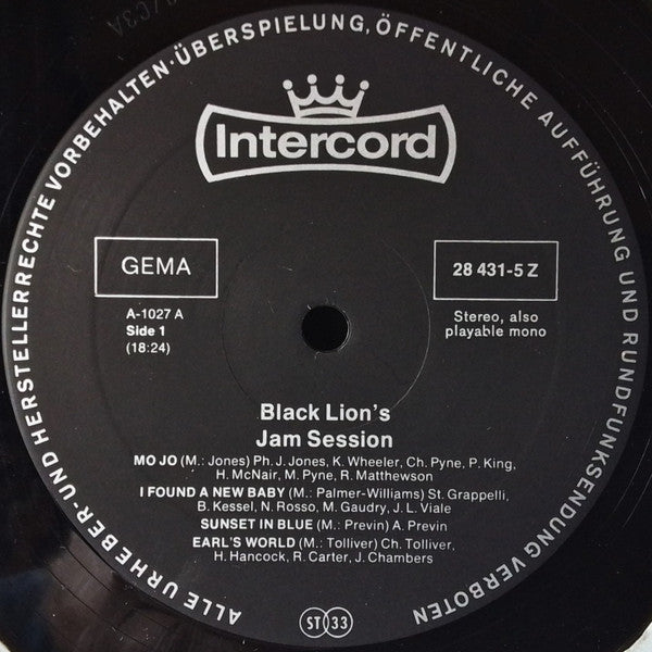 Various : Black Lion's Jam Session (2xLP, Comp)