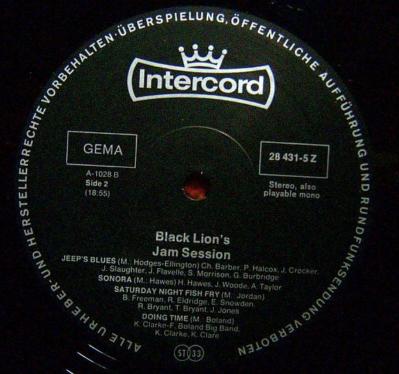 Various : Black Lion's Jam Session (2xLP, Comp)