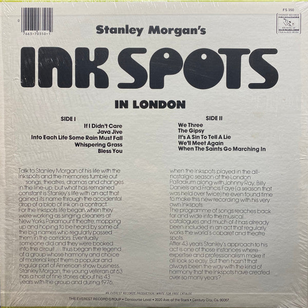 The Ink Spots : Stanley Morgan's Ink Spots In London (LP, Album)