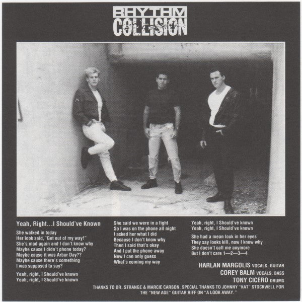 Rhythm Collision : A Look Away / I Should've Known (7", Single, Red)