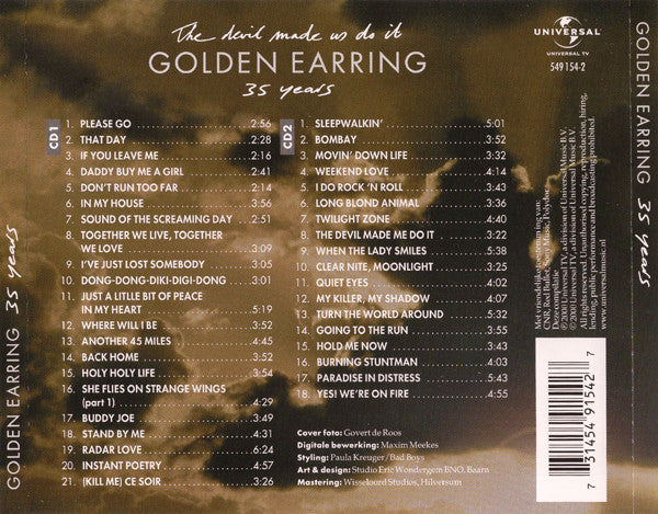 Golden Earring : The Devil Made Us Do It  35 Years (2xCD, Comp)