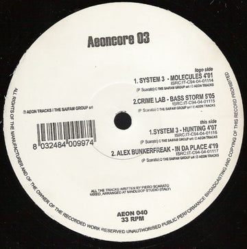 Various : Aeoncore E.P. Vol. 3 (12", EP)