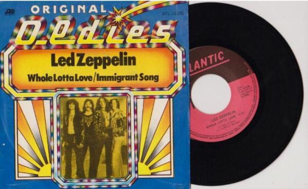 Led Zeppelin : Whole Lotta Love / Immigrant Song (7", Single, RE)