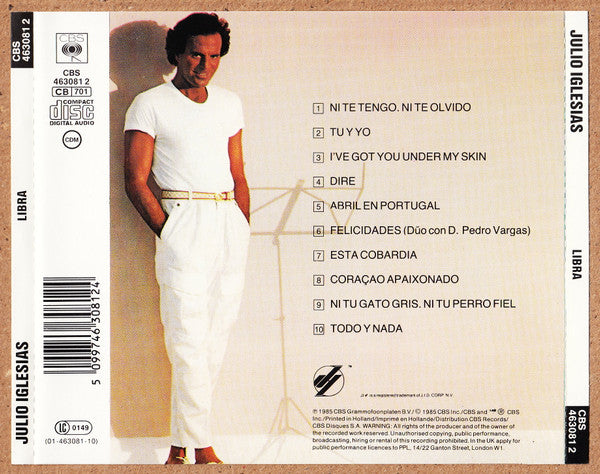 Julio Iglesias : Libra (CD, Album, RE)