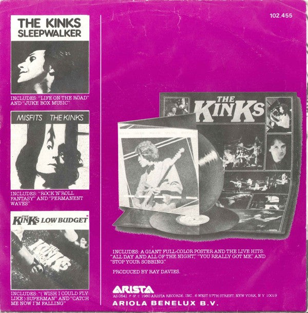 The Kinks : Lola / Celluloid Heroes (7", Single)