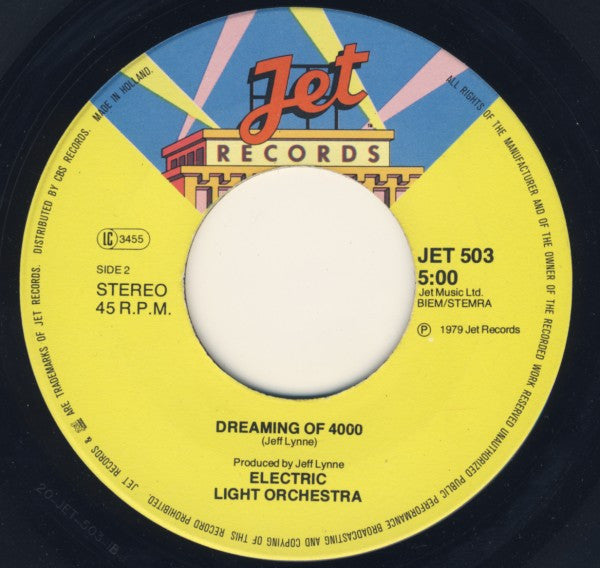 Electric Light Orchestra : Don't Bring Me Down (7", Single)