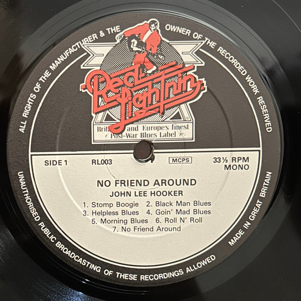 John Lee Hooker : No Friend Around (LP, Comp, Mono, RE)