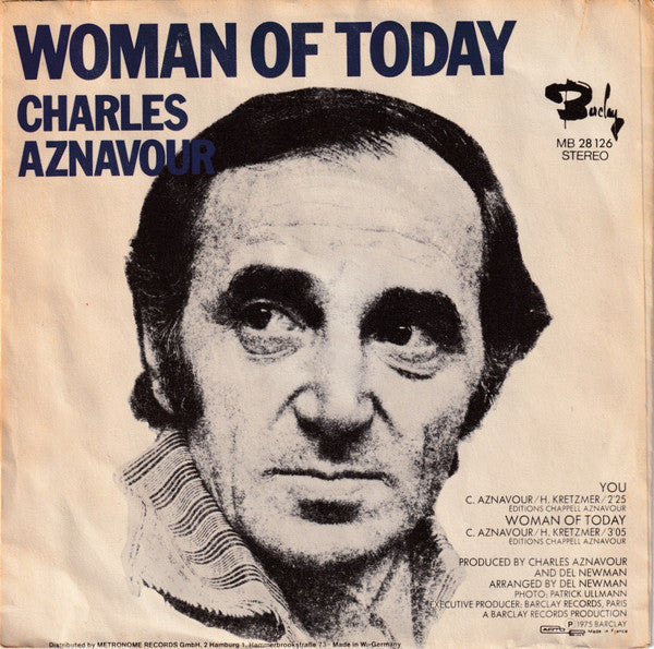 Charles Aznavour : You (7", Single)