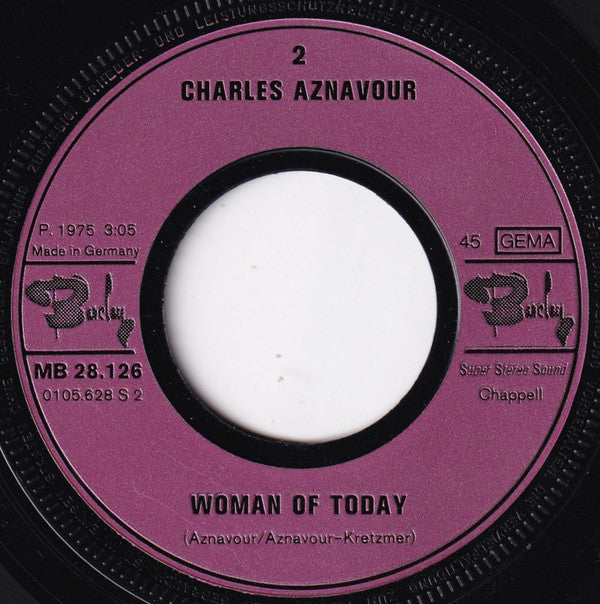 Charles Aznavour : You (7", Single)