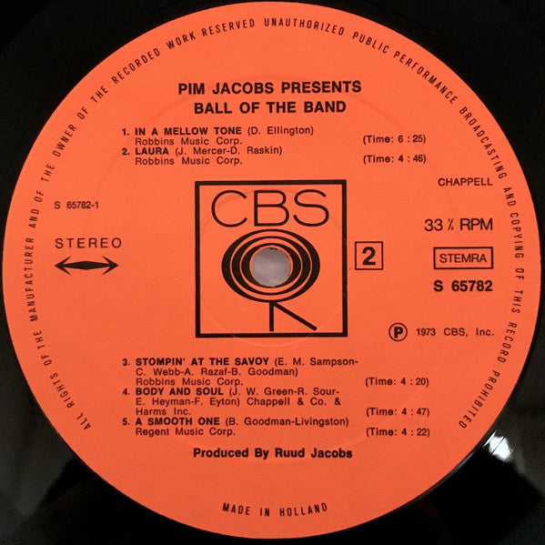 Pim Jacobs Presents Ball Of The Band : Pim Jacobs Presents Ball Of The Band (LP, Album)