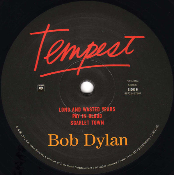 Bob Dylan : Tempest (2xLP, Album, 180 + CD, Album)