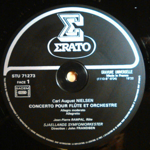 Jean-Pierre Rampal : Carl Nielsen (Concerto Pour Flûte Et Orchestre) - Erik Norby ("Illuminations" Capriccio Pour Flûte Et Orchestre) (LP)