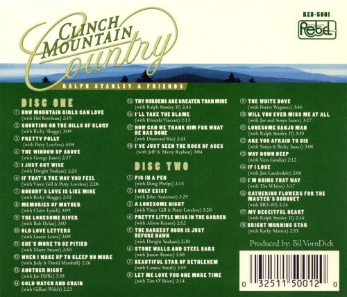 Ralph Stanley & Friends Of Ralph Stanley : Clinch Mountain Country (2xCD, Album)
