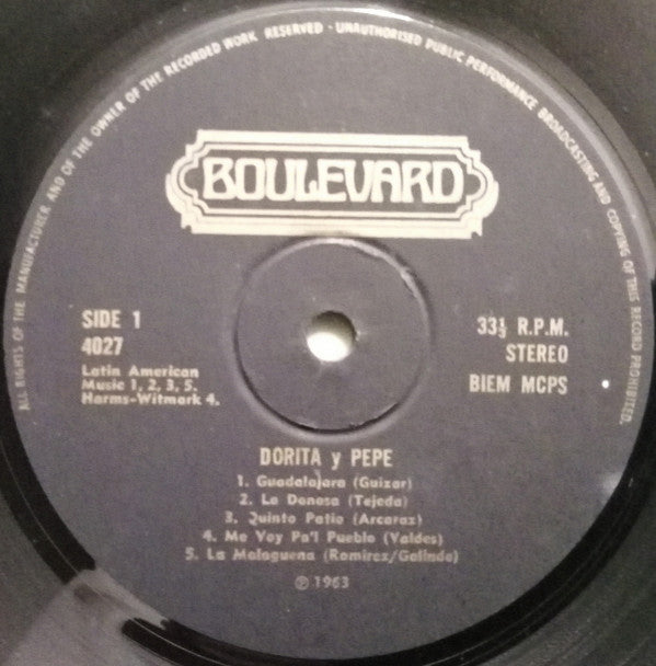 Dorita Y Pepe : Sing And Play (LP, Album)