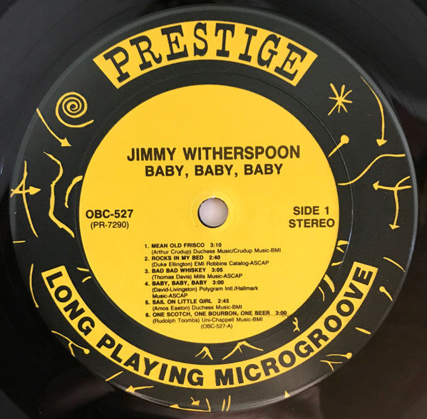 Jimmy Witherspoon : Baby, Baby, Baby (LP, Album, RE, RM)