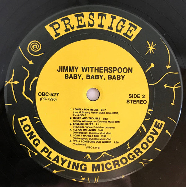 Jimmy Witherspoon : Baby, Baby, Baby (LP, Album, RE, RM)