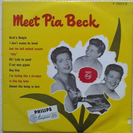 The Pia Beck Trio : Meet Pia Beck (10", Album)