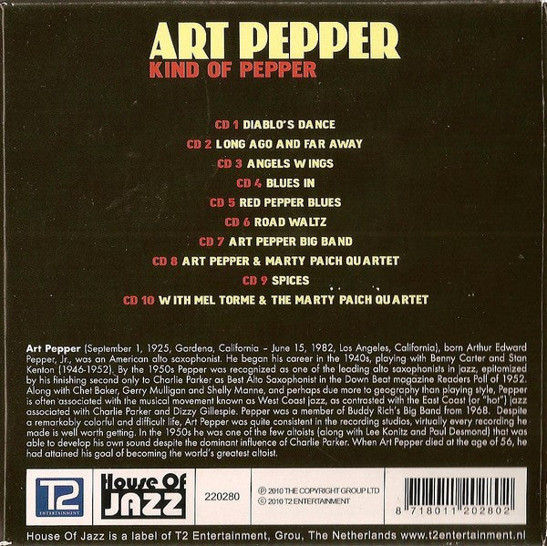 Art Pepper : Kind Of Pepper (10xCD, Album + Box, Comp)