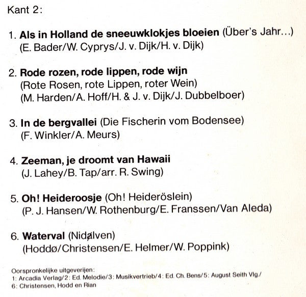 Orkest Zonder Naam : Lentekind En Alle Andere Grote Successen Van (LP, Comp, RP)