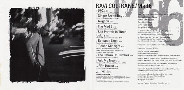 Ravi Coltrane : Mad 6 (CD, Album)