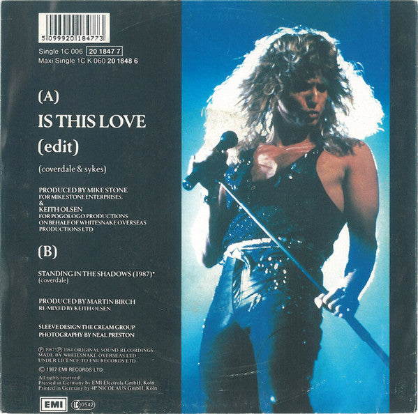Whitesnake : Is This Love (7", Single)
