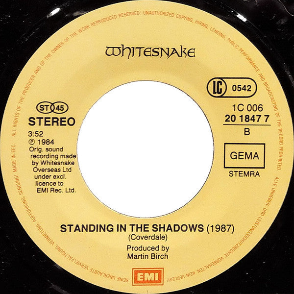 Whitesnake : Is This Love (7", Single)