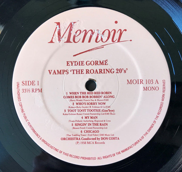 Eydie Gormé : Eydie Gormé Vamps The Roaring 20's (LP, Album, Mono, RE)