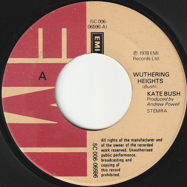 Kate Bush : Wuthering Heights (7", Single, Glo)