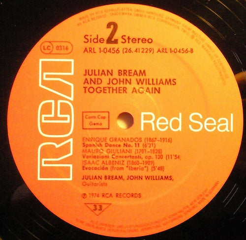 Julian Bream & John Williams (7) : Together Again (LP, Album)