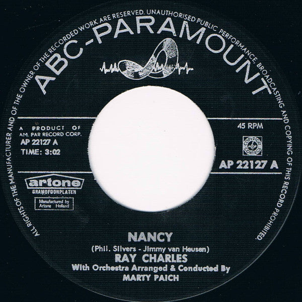 Ray Charles : Nancy (7", Single)