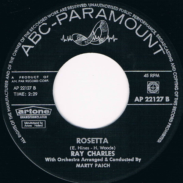 Ray Charles : Nancy (7", Single)