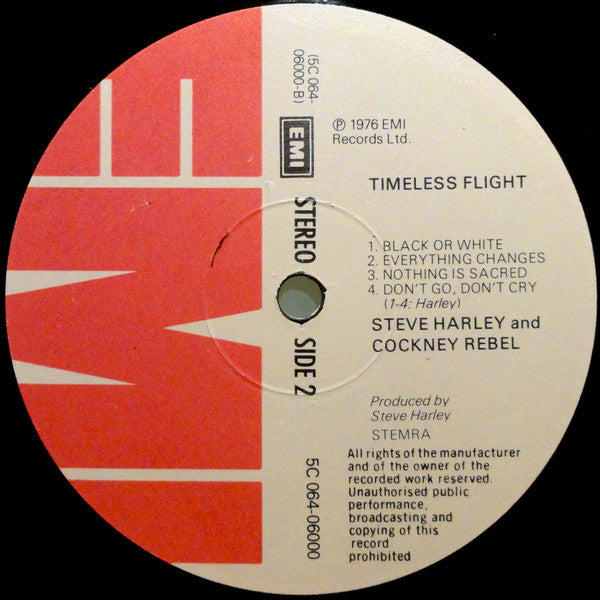 Steve Harley & Cockney Rebel : Timeless Flight (LP, Album, Gat)