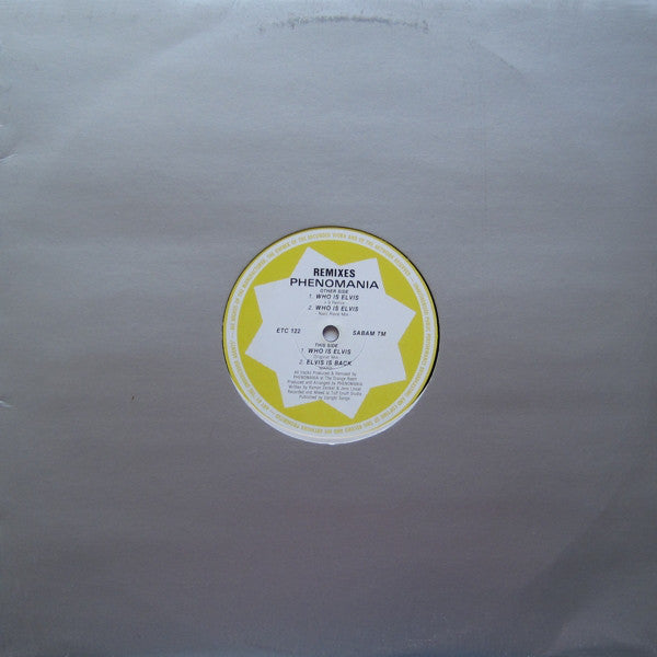 Phenomania : Who Is Elvis? (Remixes) (12")