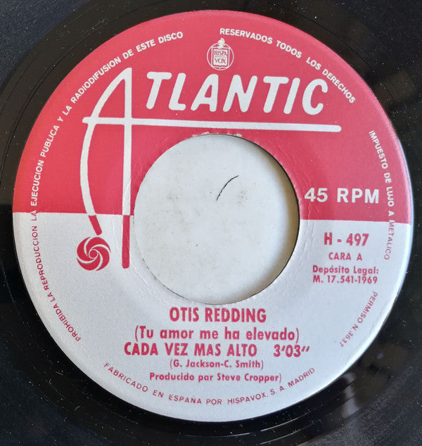 Otis Redding : (Tu Amor Me Ha Elevado) Cada Vez Mas Alto / Liberame (7", Single)