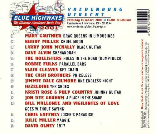 Various : Blue Highways - The Ultimate Americana Music Fest 2001 (CD, Comp)