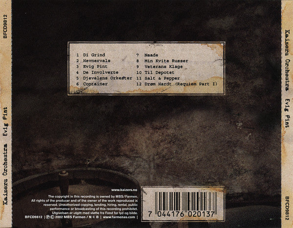Kaizers Orchestra : Evig Pint (CD, Album)