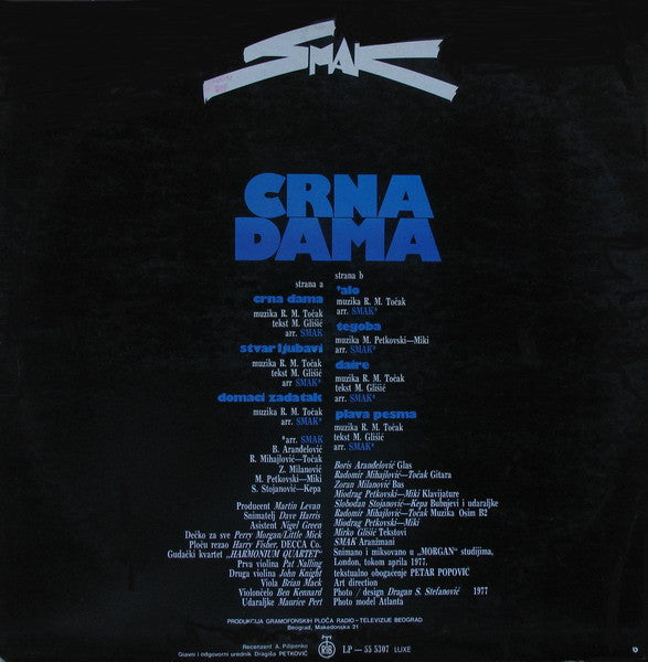Smak (3) : Crna Dama (LP, Album)