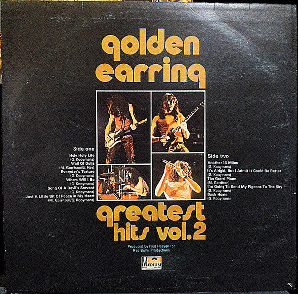 Golden Earring : Greatest Hits Vol. 2 (LP, Comp)